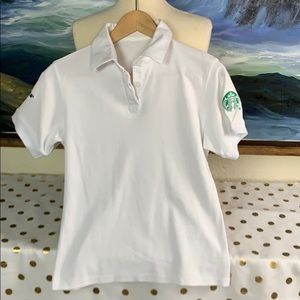 NWOT Starbucks brand polo size small
